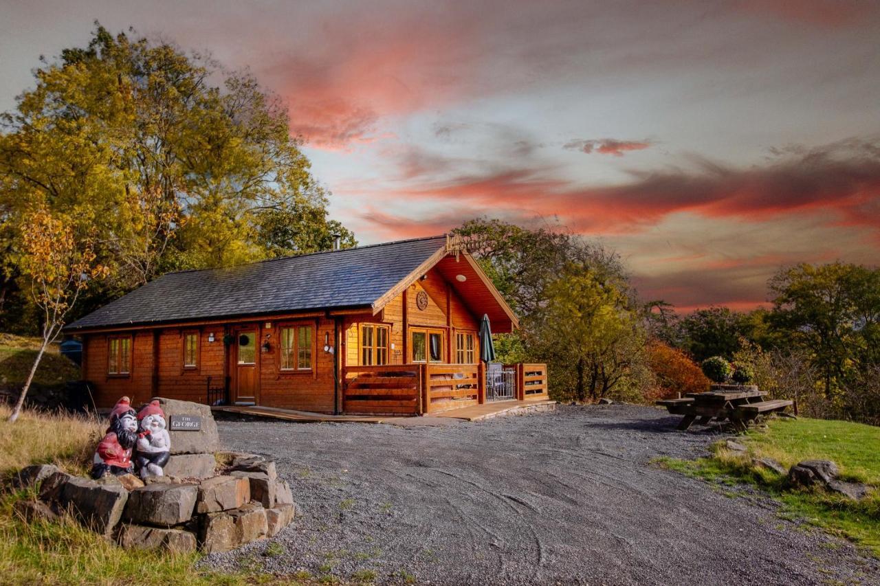 George Cabin - Log Cabin In Wales With Hot Tub Newtown  Exteriör bild