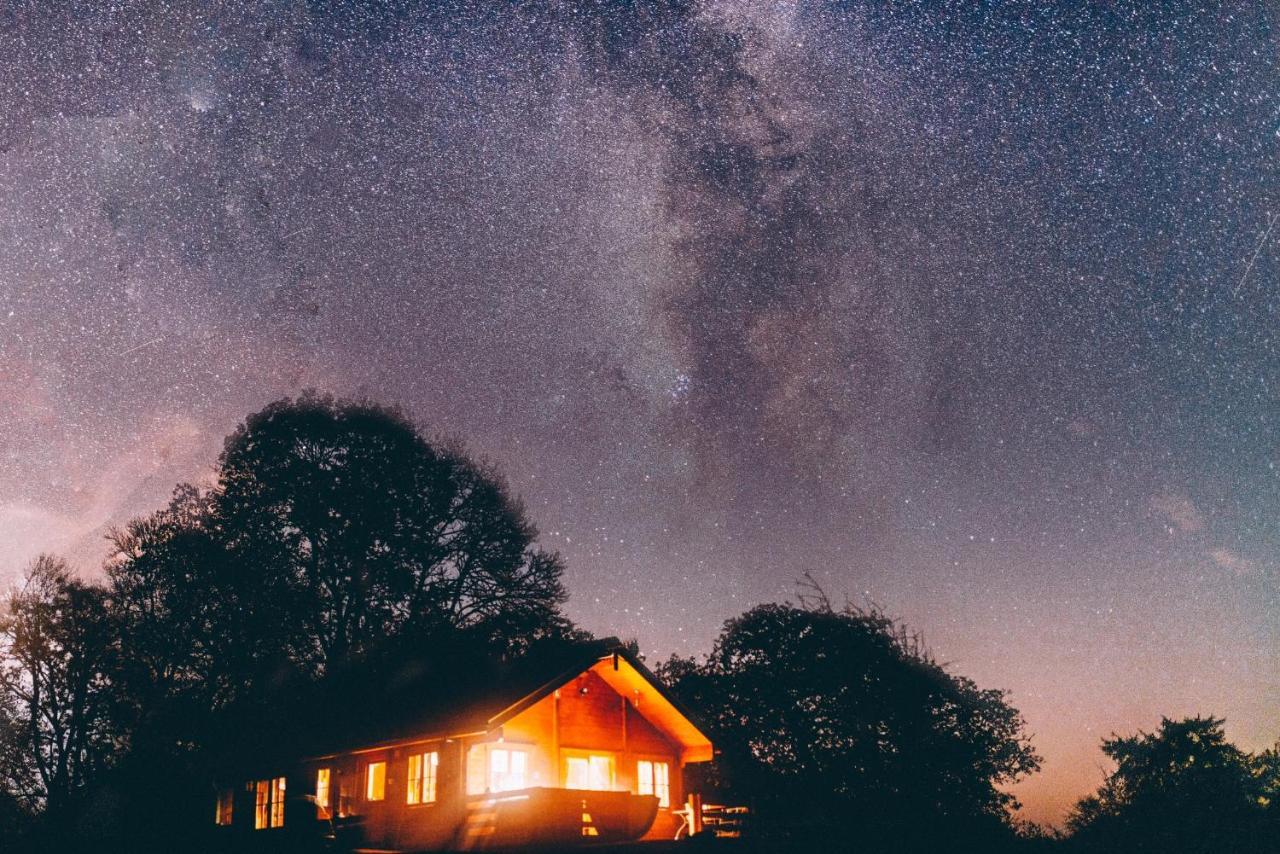 George Cabin - Log Cabin In Wales With Hot Tub Newtown  Exteriör bild